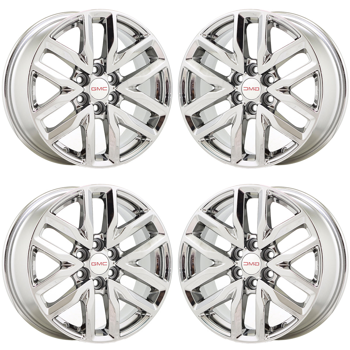 18" GMC Acadia Bright Chrome wheels rims Factory OEM set 5798 5797 EXCHANGE